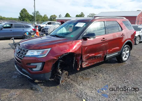 2016 Ford Explorer Xlt z USA, uszkodzony, nr VIN 1FM5K8D86GGD11492
